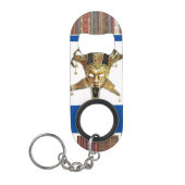 Porte-clé Décapsuleur "Masques guatémaltèques" Ouverture de bouteille en (Devant)