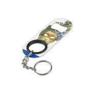 Porte-clé Décapsuleur "Masques guatémaltèques" Ouverture de bouteille en (angle arrière)