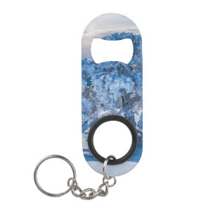 Porte-clé Décapsuleur matin d'hiver en champ