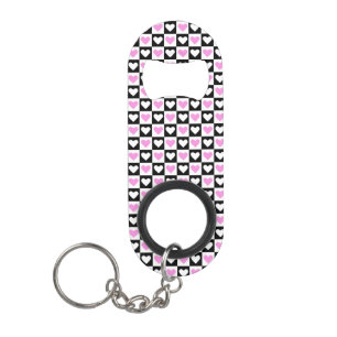 Porte-clé Décapsuleur Mazipoodles Coeurs Abstraction Pink 2