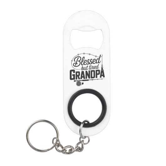 Porte-clé Décapsuleur Mini Bottle Opener Keychain for Grandpa (Devant)