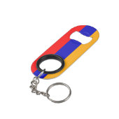 Porte-clé Décapsuleur Mini-Bouteille À Drapeau Arménien Avec Porte - clé (angle arrière)