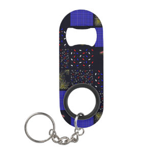 Porte-clé Décapsuleur Modèle patchwork du 4 juillet - 4 juillet