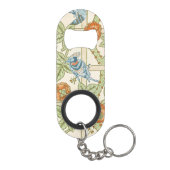 Porte-clé Décapsuleur Modèle sans couture de treillis de William Morris (Dos)