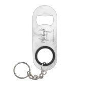 Porte-clé Décapsuleur Modern Script Personalized Groomsman (Devant)