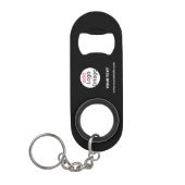 Porte-clé Décapsuleur Moderne Business Chic Personnalisable Ajouter Logo (Devant)