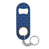 Porte-clé Décapsuleur Moderne et élégant Monogram Navy (Dos)
