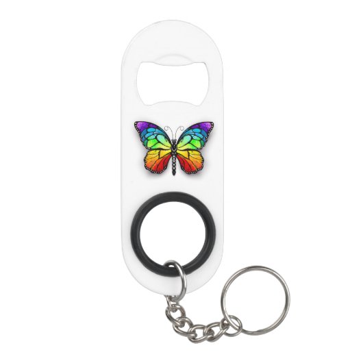 Porte-clé Décapsuleur Monarque papillon arc-en-ciel (Dos)