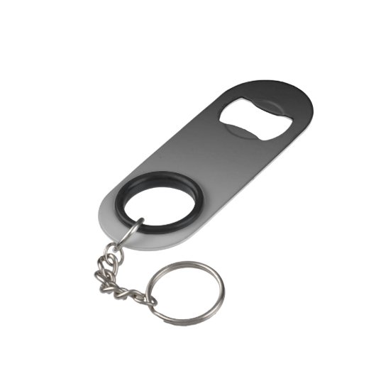 Porte-clé Décapsuleur Monogramme noir et blanc (angle arrière)