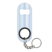 Porte-clé Décapsuleur Monogramme rayures bleu bébé (Dos)