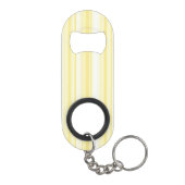 Porte-clé Décapsuleur Monogramme rayures jaunes citron (Dos)