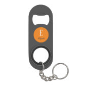 Porte-clé Décapsuleur monogramme Twilight nom customisé et initiale (Dos)