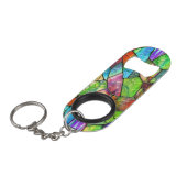 Porte-clé Décapsuleur Mosaïque créative en verre tendu (Devant Angle)