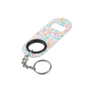 Porte-clé Décapsuleur Motif 2 d'aliments de préparation rapide (angle arrière)