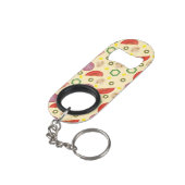 Porte-clé Décapsuleur Motif 2 de pizza (angle arrière)