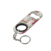 Porte-clé Décapsuleur Motif 2 d'édredon de bébé (angle arrière)