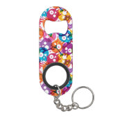 Porte-clé Décapsuleur Motif 3 de crânes (Dos)