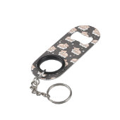 Porte-clé Décapsuleur motif avec le petit sommeil d'ours (angle arrière)