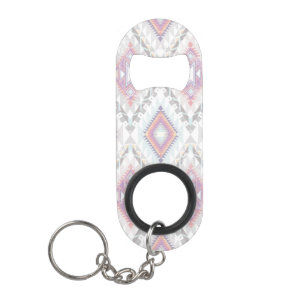 Porte-clé Décapsuleur Motif aztèque géométrique abstrait