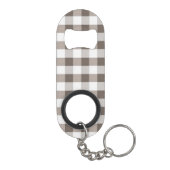 Porte-clé Décapsuleur Motif Brown de nappe (Dos)