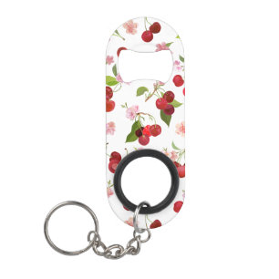 Porte-clé Décapsuleur Motif cerise 1