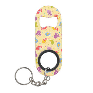 Porte-clé Décapsuleur Motif de bébé avec les oiseaux mignons