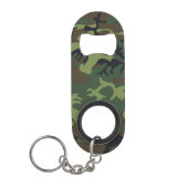 Porte-clé Décapsuleur Motif de camouflage vert (Devant)