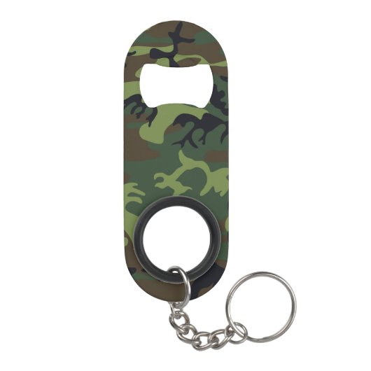 Porte-clé Décapsuleur Motif de camouflage vert (Dos)