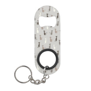 Porte-clé Décapsuleur Motif de chats