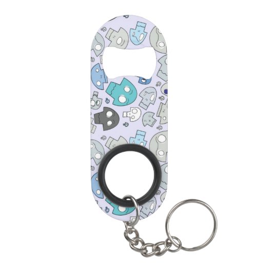 Porte-clé Décapsuleur Motif de crâne (Dos)