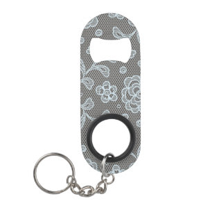 Porte-clé Décapsuleur Motif de dentelle, cru 6 de fleur