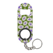 Porte-clé Décapsuleur Motif de fleurs blanches (Dos)