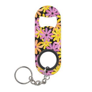 Porte-clé Décapsuleur Motif de fleurs de Gerbera, arrière - plan