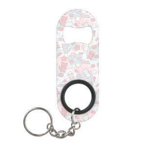 Porte-clé Décapsuleur motif de kawaii avec le griffonnage