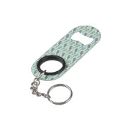 Porte-clé Décapsuleur Motif de mer Aqua Blue (angle arrière)