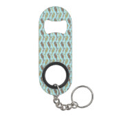 Porte-clé Décapsuleur Motif de mer Aqua Blue (Dos)