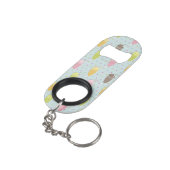 Porte-clé Décapsuleur Motif de milkshake (angle arrière)