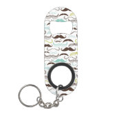Porte-clé Décapsuleur Motif de moustache, rétro style 2 (Devant)