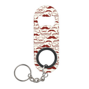 Porte-clé Décapsuleur Motif de moustache, rétro style 3