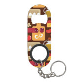 Porte-clé Décapsuleur Motif de pizza (Dos)