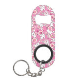 Porte-clé Décapsuleur motif de rose de kawaii (Devant)