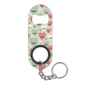Porte-clé Décapsuleur Motif de Valentine avec le coeur et la moustache (Dos)
