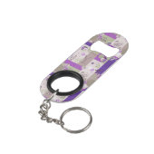 Porte-clé Décapsuleur Motif d'édredon de bébé (angle arrière)