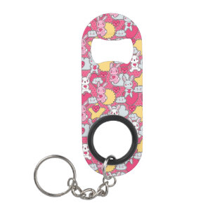 Porte-clé Décapsuleur Motif d'enfant de Kawaii avec les griffonnages