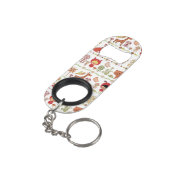 Porte-clé Décapsuleur Motif d'enfant et d'animaux (angle arrière)