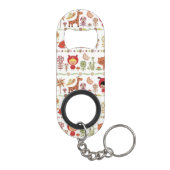 Porte-clé Décapsuleur Motif d'enfant et d'animaux (Dos)