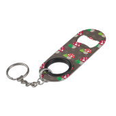 Porte-clé Décapsuleur motif d'enfants de champignon (Devant Angle)