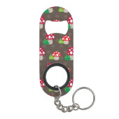 Porte-clé Décapsuleur motif d'enfants de champignon (Dos)