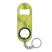 Porte-clé Décapsuleur Motif d'ensemble d'ananas sur le vert (Dos)