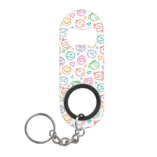 Porte-clé Décapsuleur motif des sourires